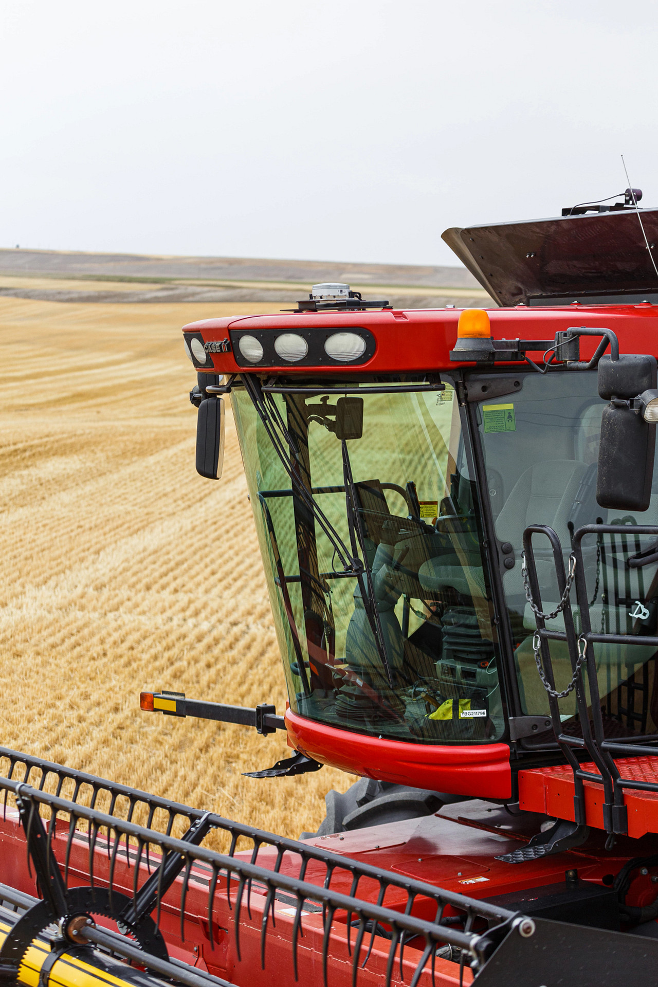 Topcon AGS-2 autosteering system on agricultural equipment Topcon AGS-2 autosteering system on agricultural equipment